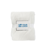 Mantas promocionais de fibra polar com design gofrado 230 g/m2 cor bege vista principal