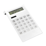 Calculadora de plástico, 8 dígitos, teclas antideslizantes cor branco terceira vista