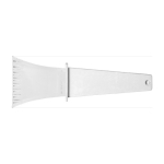 Raspador de gelo de plástico com cabo fácil de usar cor branco primeira vista