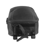 Trolley de poliéster 600D dobrável, rodas e diferentes pegas cor preto terceira vista