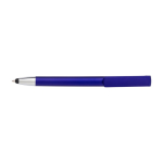 Caneta metalizada táctil com suporte telemóvel tinta azul cor azul primeira vista