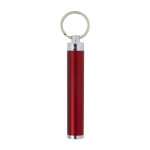 Porta-chaves lanterna com logo de forma cilíndrica colorido Logolight cor vermelho segunda vista