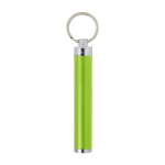Porta-chaves lanterna com logo de forma cilíndrica colorido Logolight cor verde-claro primeira vista