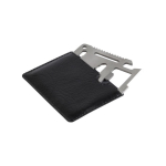 Ferramenta multifunções em forma de cartão ToolCard cor preto nona vista