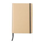 Caderno personalizado papel reciclado folhas A5 linhas cor preto primeira vista
