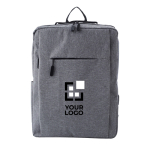 Mochila executiva de poliéster para portátil com USB 15'' Activewear cor cinzento vista principal