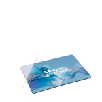 Tapete para o rato de borracha para impressão a cor bem garrida cor branco vista principal