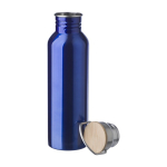 Garrafa de aço de parede única com tampa e pega 700ml Clip Neck cor azul terceira vista