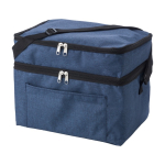 Sacos isotérmicos personalizados com dois compartimentos RPET IceCube cor azul segunda vista