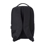 Mochilas para portátil de 16'' recicladas com USB Power rPET cor preto terceira vista