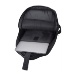 Mochilas para portátil de 16'' recicladas com USB Power rPET cor preto quarta vista
