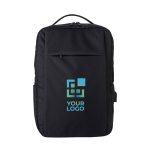 Mochilas para portátil de 16'' recicladas com USB Power rPET vista principal