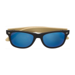Óculos de sol serigrafados com hastes de bambu BeachWood cor azul segunda vista