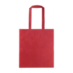 Saco de compras non-woven rPET com asas compridas 70 g/m2 cor vermelho primeira vista