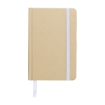 Caderno kraft, capa cartão reciclado folhas A6 pautadas cor branco primeira vista