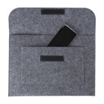 Simples porta-documentos personalizados baratos de felpa Flow cor cinzento terceira vista