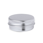 Bálsamo labial vegan de baunilha com caixa metálica FPS 10 Balm cor prateado primeira vista