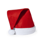Clássico gorro de Pai Natal de rPET personalizado com o seu logo segunda vista