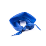 Clássico lenço triangular de poliéster em cores vibrantes cor azul quarta vista