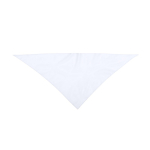Clássico lenço triangular de poliéster em cores vibrantes cor branco primeira vista