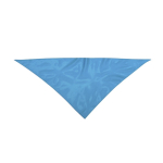Clássico lenço triangular de poliéster em cores vibrantes cor azul-claro primeira vista