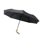 Guarda-chuva pequeno anti-vento fecho e abertura automáticos ø97 RPET cor preto