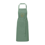 Avental de algodão e poliéster com tira ajustável 240 g/m2 cor verde pastel