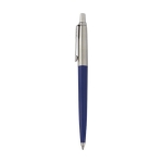 Caneta reciclada elegante, recarga tinta azul Parker Jotter cor azul-marinho vista lateral