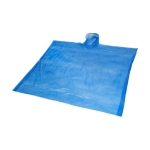 Impermeável descartável, reciclado, capuz tamanho único cor azul real