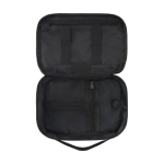 Bolsa de rPET com mosquetão ideal para gadgets cor azul-marinho segunda vista