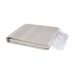 Toalha de algodão tipo hammam leve e absorvente 150 g/m2 cor bege