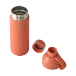Garrafa térmica, aço/plástico reciclado 500ml Ocean Bottle cor vermelho segunda vista