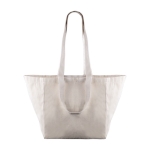 Saco personalizado canvas natural com asas de tamanho duplo 220 g/m2 cor natural primeira vista