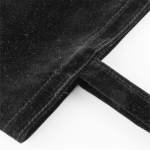 Saco corporativo de veludo com asas compridas a condizer 280 g/m2 cor preto quinta vista