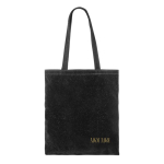 Saco corporativo de veludo com asas compridas a condizer 280 g/m2 cor preto sexta vista