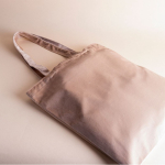 Saco corporativo de veludo com asas compridas a condizer 280 g/m2 cor natural terceira vista