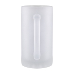 Caneca de cerveja, acabamento de aparência congelada 500 ml cor transparente quinta vista