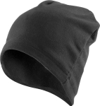 Gorro de poliéster macio personalizável para inverno 280 g/m2 cor preto