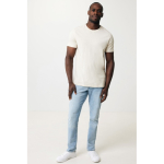 T-shirt mix de algodão reciclado e orgânico, 180 g/m2, Iqoniq Manuel cor natural