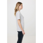 T-shirt mix de algodão reciclado e orgânico, 180 g/m2, Iqoniq Manuel cor cinzento-claro mesclado
