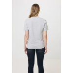 T-shirt mix de algodão reciclado e orgânico, 180 g/m2, Iqoniq Manuel cor cinzento-claro mesclado