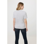 T-shirt mix de algodão reciclado e orgânico, 180 g/m2, Iqoniq Manuel cor cinzento-claro mesclado