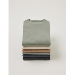T-shirt mix de algodão reciclado e orgânico, 180 g/m2, Iqoniq Manuel cor cinzento-claro mesclado vista de ambiente 2