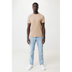 T-shirt mix de algodão reciclado e orgânico, 180 g/m2, Iqoniq Manuel cor castanho-claro
