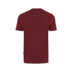 T-shirt mix de algodão reciclado e orgânico casual fit, 180 g/m2, Iqoniq cor bordeaux segunda vista