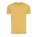 T-shirt mix de algodão reciclado e orgânico casual fit, 180 g/m2, Iqoniq cor amarelo