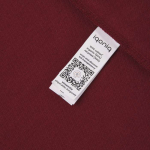 Polo piqué corte regular algodão ecológico, 220 g/m2, Iqoniq Yosemite cor bordeaux quinta vista