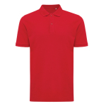 Polo piqué corte regular algodão ecológico, 220 g/m2, Iqoniq Yosemite cor vermelho