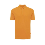 Polo piqué corte regular algodão ecológico, 220 g/m2, Iqoniq Yosemite cor cor-de-laranja