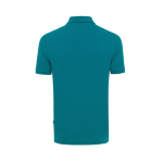 Polo piqué corte regular algodão ecológico, 220 g/m2, Iqoniq Yosemite cor turquesa segunda vista